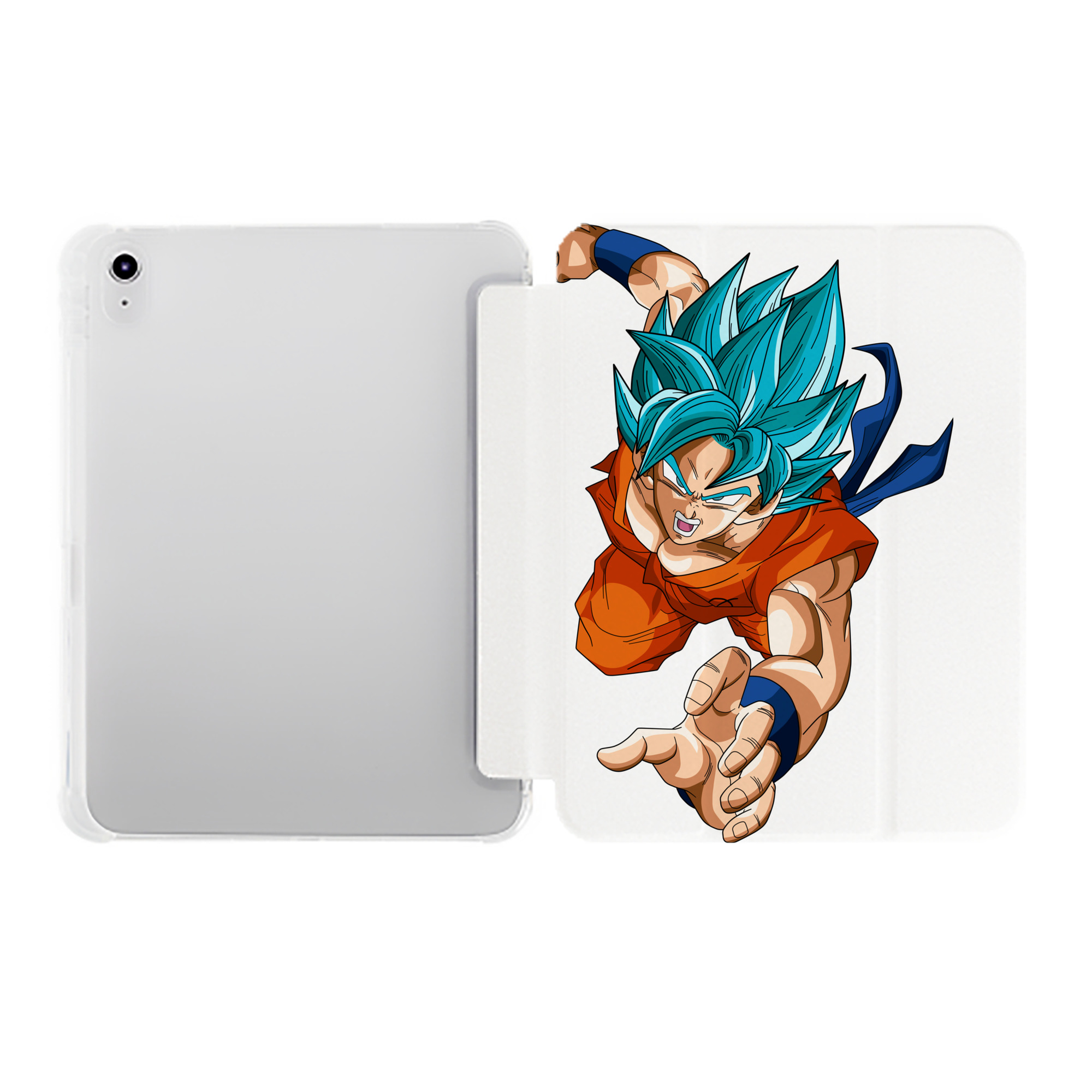 （画像用） ドラゴンボール ベジット DRAGON BALL Vegetto IPad ケース ペン収納付き 三つ折りスタンド PUレザー×シリコン 対応機種9.5/10.5/10.9インチ